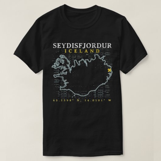 T-shirt Islande Seydisfjordanie (Design devant)