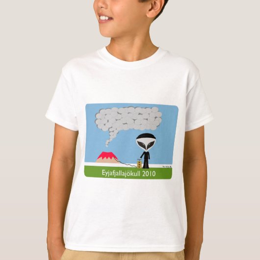 T-shirt Islande Volcano 2010 Kid Tee (Devant)