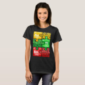 T-shirt Ism Puzzle Chimie Temps Tableau Éléments Autisme A (Devant entier)