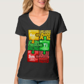 T-shirt Ism Puzzle Chimie Temps Tableau Éléments Autisme A (Devant)