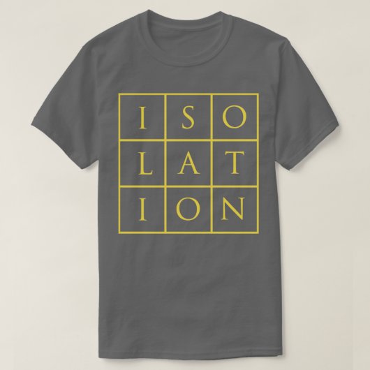 T-shirt Isolement bordeaux (Design devant)