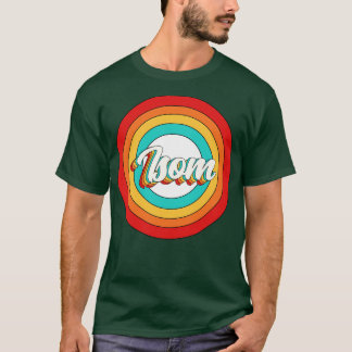 T-shirt Isom Nom Chemise Vintage Cercle Isom