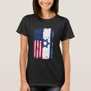 T-shirt Israël Drapeau American Israeli Friendship Pride I