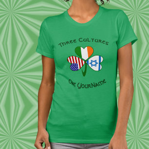 T-shirt Israël personnalisé Irlande États-Unis Shamrock Fe