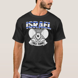 T-shirt Israël Tennis De Table Soutien Ping Pong Te