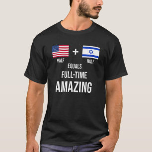 T-shirt Israël USA Chemise Extraordinaire Drapeaux Israël