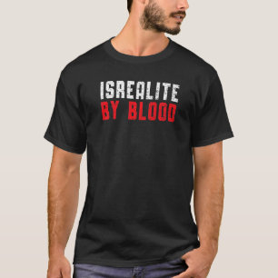 T-shirt Israélite Par Sang Véritable Hébreu Pays Juif Isra