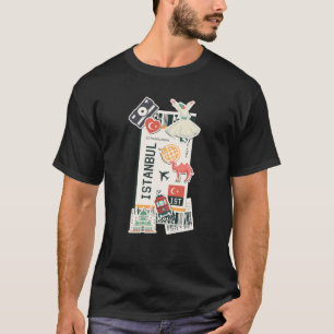 T-shirt Istanbul Boarding Pass Turquie Billet Pass Famous 
