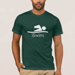T-shirt "iSwim" Mens Swim Shirt