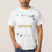 T-shirt It Always Seems Impossible Until It’s Done – Bold  (Devant)