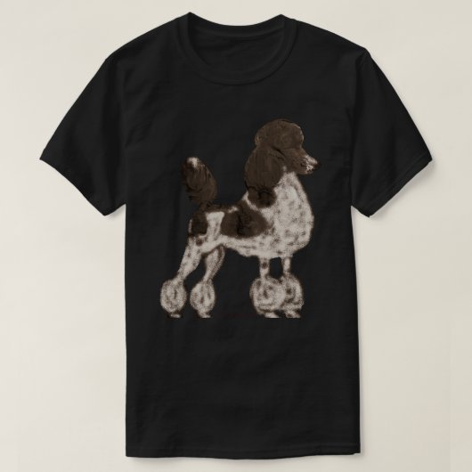 T-shirt It& ; 39 ; s a poodle parti Sticker.png (Design devant)