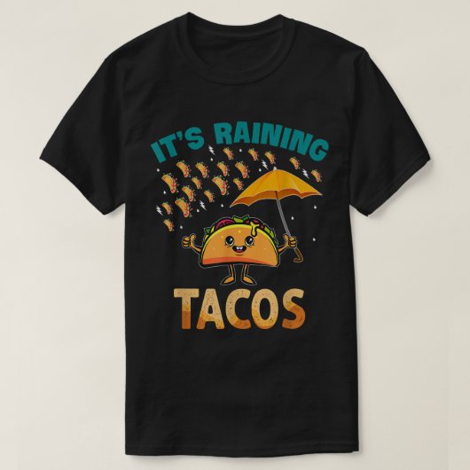 T-shirt It is Raining Tacos Funny Taco Kids Girls Boys (Design devant)