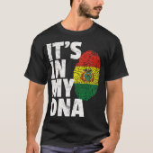 T-shirt IT_S DANS MON ADN Bolivie Drapeau Hommes Femmes Pr (Devant)