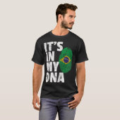 T-shirt IT_S DANS MON ADN Brésil Drapeau Brésilien Hommes  (Devant entier)