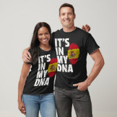 T-shirt IT_S DANS MON ADN Espagnol Espagne Drapeau Nationa (Unisexe)