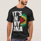 T-shirt IT_S DANS MON ADN Guyana Flag Pride National Count (Devant)