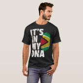 T-shirt IT_S DANS MON ADN Guyana Flag Pride National Count (Devant entier)