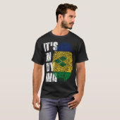 T-shirt IT_S DANS MON ADN St. Vincent _ Grenadines Drapeau (Devant entier)