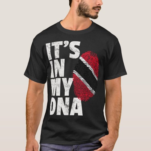 T-shirt IT_S DANS MON ADN Trinité-et-Tobago Flag Pride Nat (Devant)