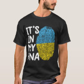 T-shirt It_s Dans mon ADN Ukraine Tee drapeau ukrainien Uk (Devant)