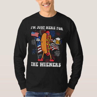 T-shirt It s Not 4th of July Until My Wiener Comes Out Ho