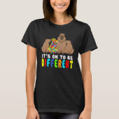T-shirt It s Ok To Be Different Capybara Autism Awareness (Devant)