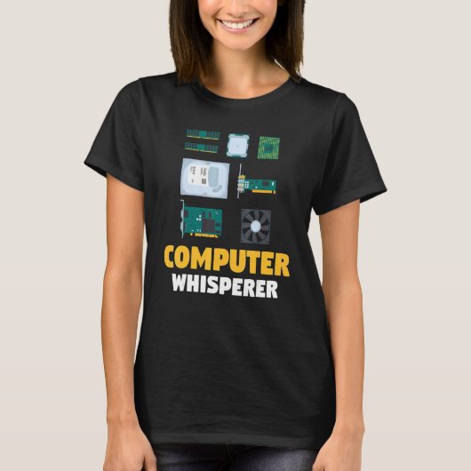 T-shirt IT Support  Computer Programmer  Computer Whispere (Devant)