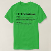 T-shirt IT Technicien Définition Drôle Computer Tech Profe (Design devant)