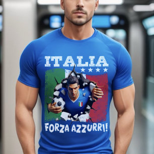 T-shirt Italia 3D Forza Azzurri