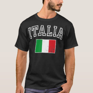 T-shirt Italia Drapeau Italie Vintage italienne Distorsion