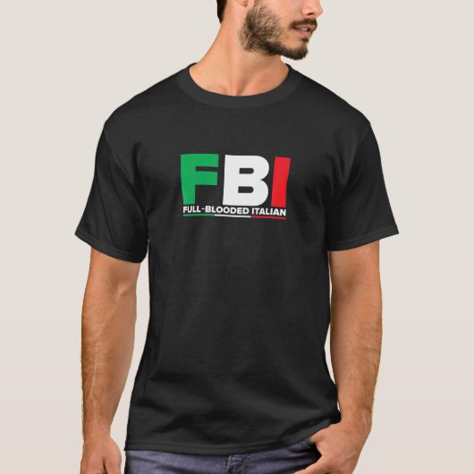 T-shirt ITALIA FBI Full Blooké Italien Fl (Devant)