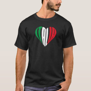 T-shirt Italia Fier Italien Coeur I Love Italia