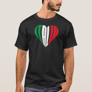 T-shirt Italia Fier Italien Coeur I Love Italia