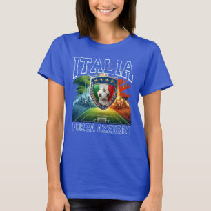 T-shirt Italia Football Forza Azzurri