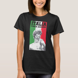T-shirt Italia Forza Azzurri Italie Aimer Football Soccer