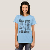 T-shirt Italia Italian Monuments  (Devant entier)
