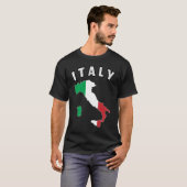 T-shirt Italia Italie Drapeau Souvenir Italien Carte Vinta (Devant entier)