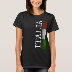 T-shirt Italia Pride I Love Italie Tricolore Drapeau itali