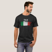 T-shirt Italia pride vintage distressed italian flag (Devant entier)