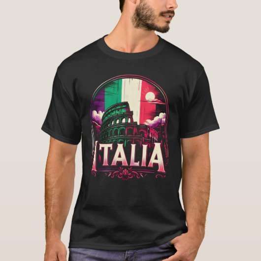 T-shirt Italia Rome Colosseum (Devant)