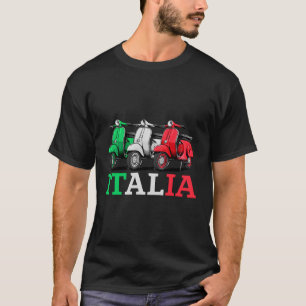 T-shirt Italia Scooter Motorcycle Motorcycle Moker