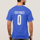 T-shirt Italia Soccer Custom (Dos)