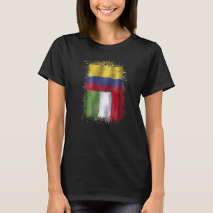 T-shirt Italia Y Colombia Italien Colombien Love