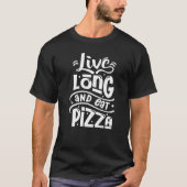 T-shirt Italian Chef Pizza Maker Pizzeria Live And Eat Piz (Devant)