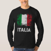 T-shirt Italian Flag Italy Patriotic Italia Flag (Devant)