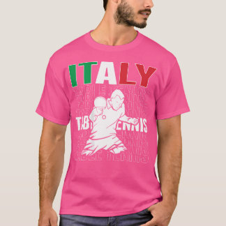 T-shirt Italie Amateurs de tennis de table - Soutien Ping 