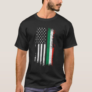 T-shirt Italie American Flag Pride Italie Usa