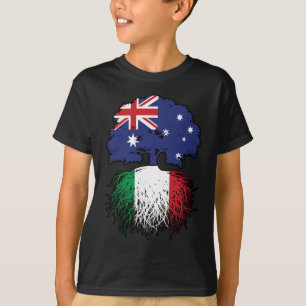 T-shirt Italie Australie Australie Australie drapeau des r