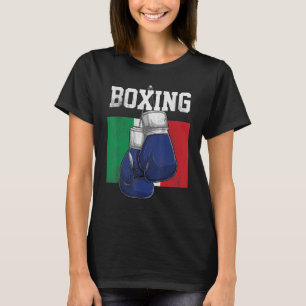 T-shirt Italie Boxer Gants Boxer Boxer Drapeau italien