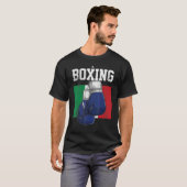 T-shirt Italie Boxer Gants Boxer Boxer Drapeau italien (Devant entier)